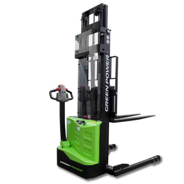 FULL ELECTRIC PALLET STACKER STRADDLE GREENPOWER ES12-25DM