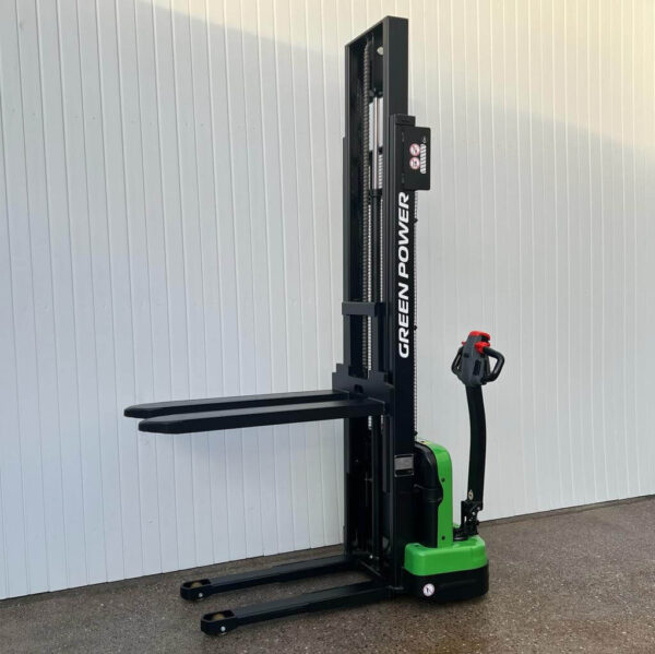 FULL ELECTRIC PALLET STACKER TRUCK GREENPOWER- EST 124 – 3600MM LIFT – 1200KGS - Image 9