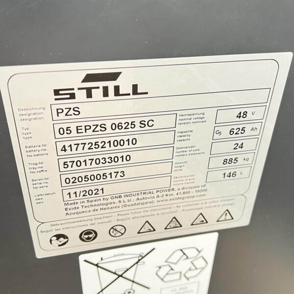 STILL RX20-14C USED 3 WHEEL ELECTRIC FORKLIFT – 4600MM LIFT – MANUFACTURER REBUILD – NEW BATTERY - Image 4