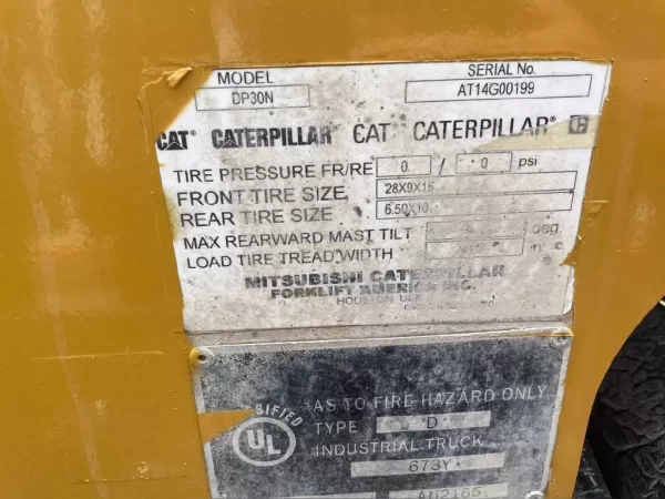 CATERPILLAR Forklifts DP30N - Image 5