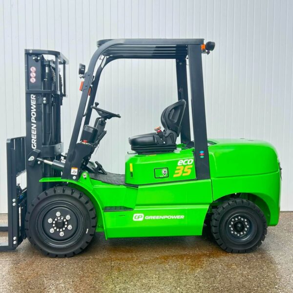 NEW LITHIUM GREENPOWER ECO 35 ELECTRIC FORKLIFT – 3000MM TO 4800MM LIFT – ROOF COVER - Image 10