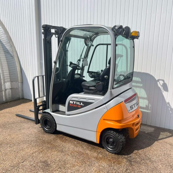 STILL RX20-16 USED 4 WHEEL ELECTRIC FORKLIFT 5000MM LIFT – HALF CAB - Image 2